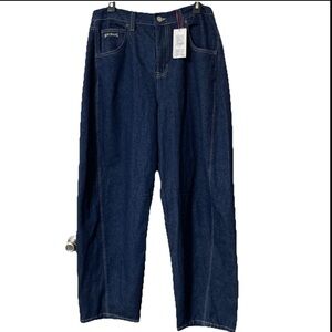 Urban Outfitters BDG Jeans Logan Cinch Back Loose Boyfriend Blue Women’s 33W NWT